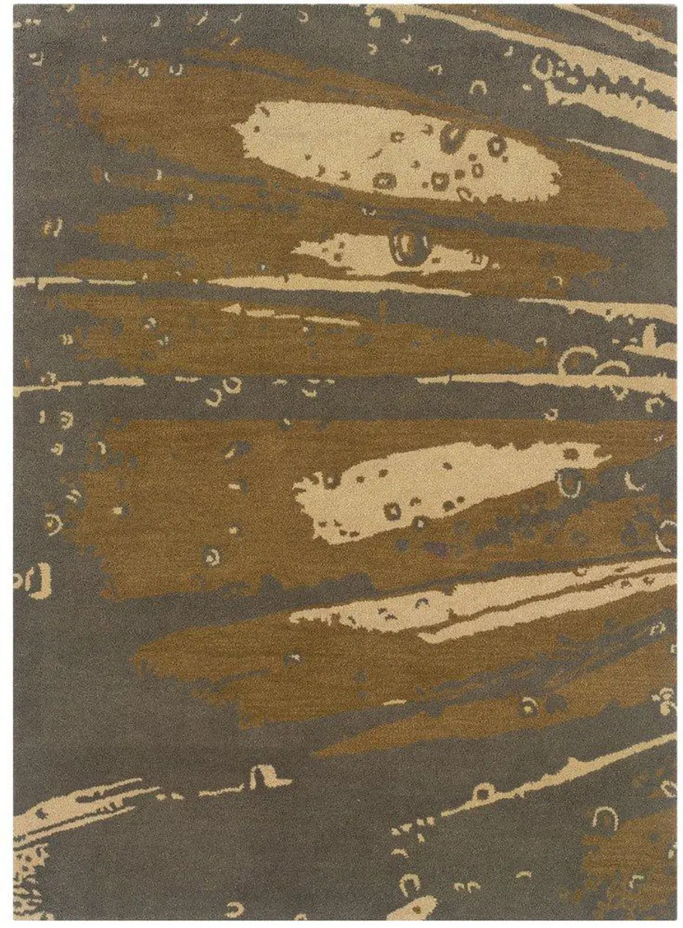 Linon Brown Abstract Rug 3