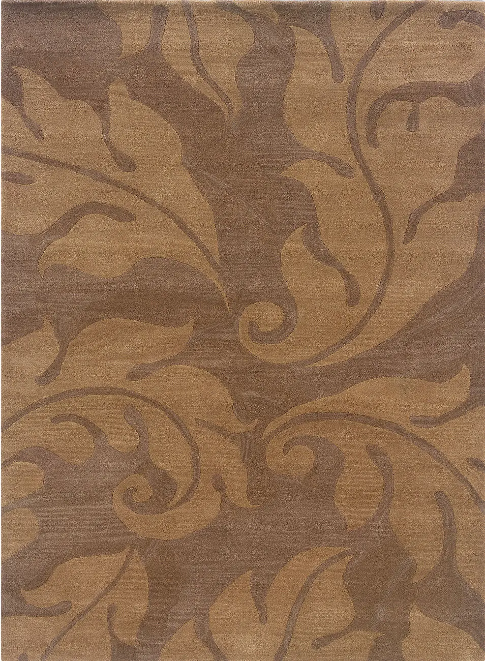 Linon Brown Abstract Rug 4