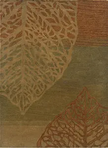 Linon Brown Floral Rug 5