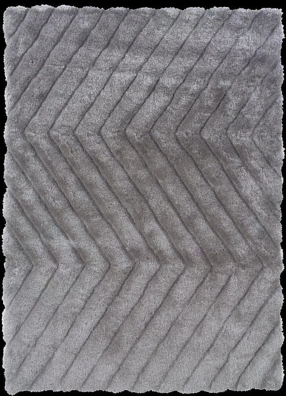 Linon Gray Hilo Rug 2