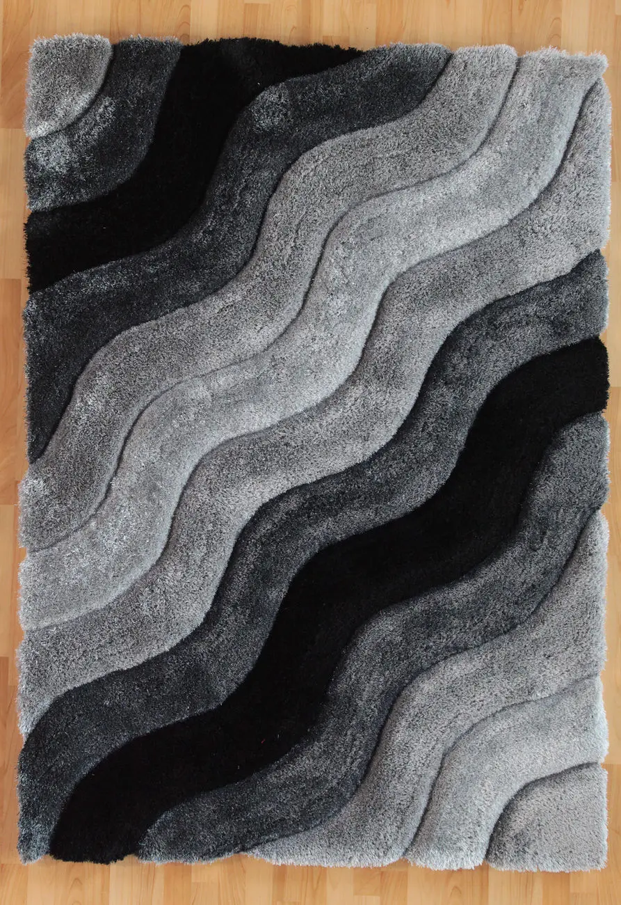 Linon Gray Hilo Rug 4