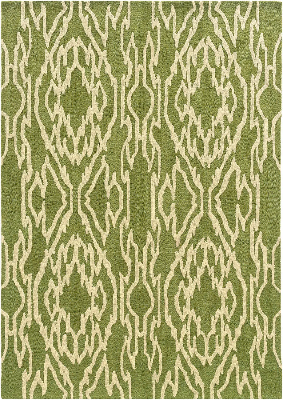 Linon Brown Patterned Rug 4