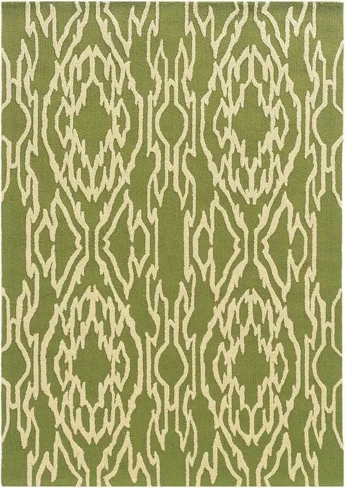 Linon Brown Patterned Rug 4