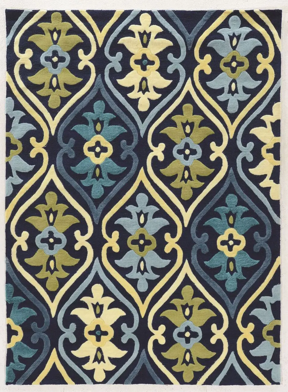 Linon Blue Asian Rug