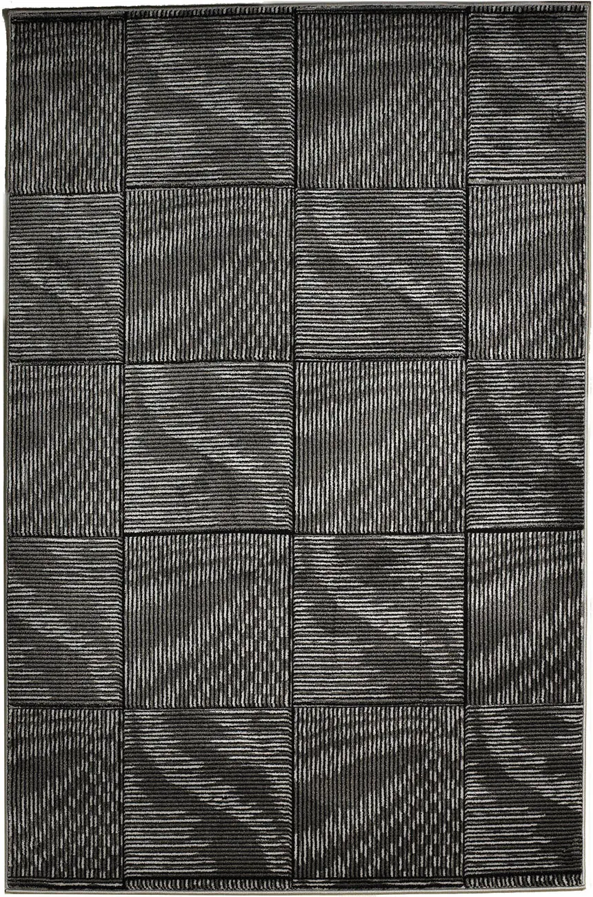 Linon Gray Traditional Rug