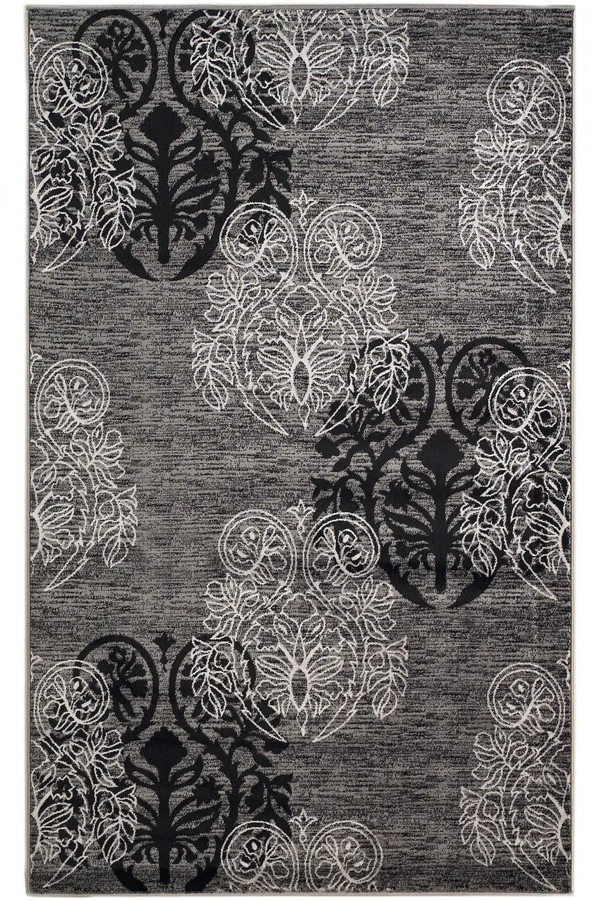 Linon Gray Patterned Rug 3