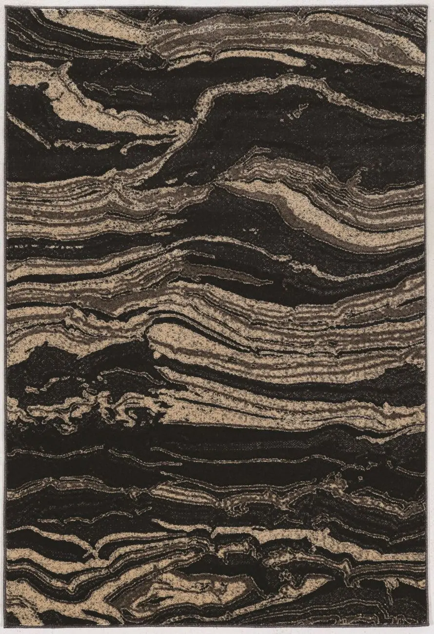 Linon Black Rug 9