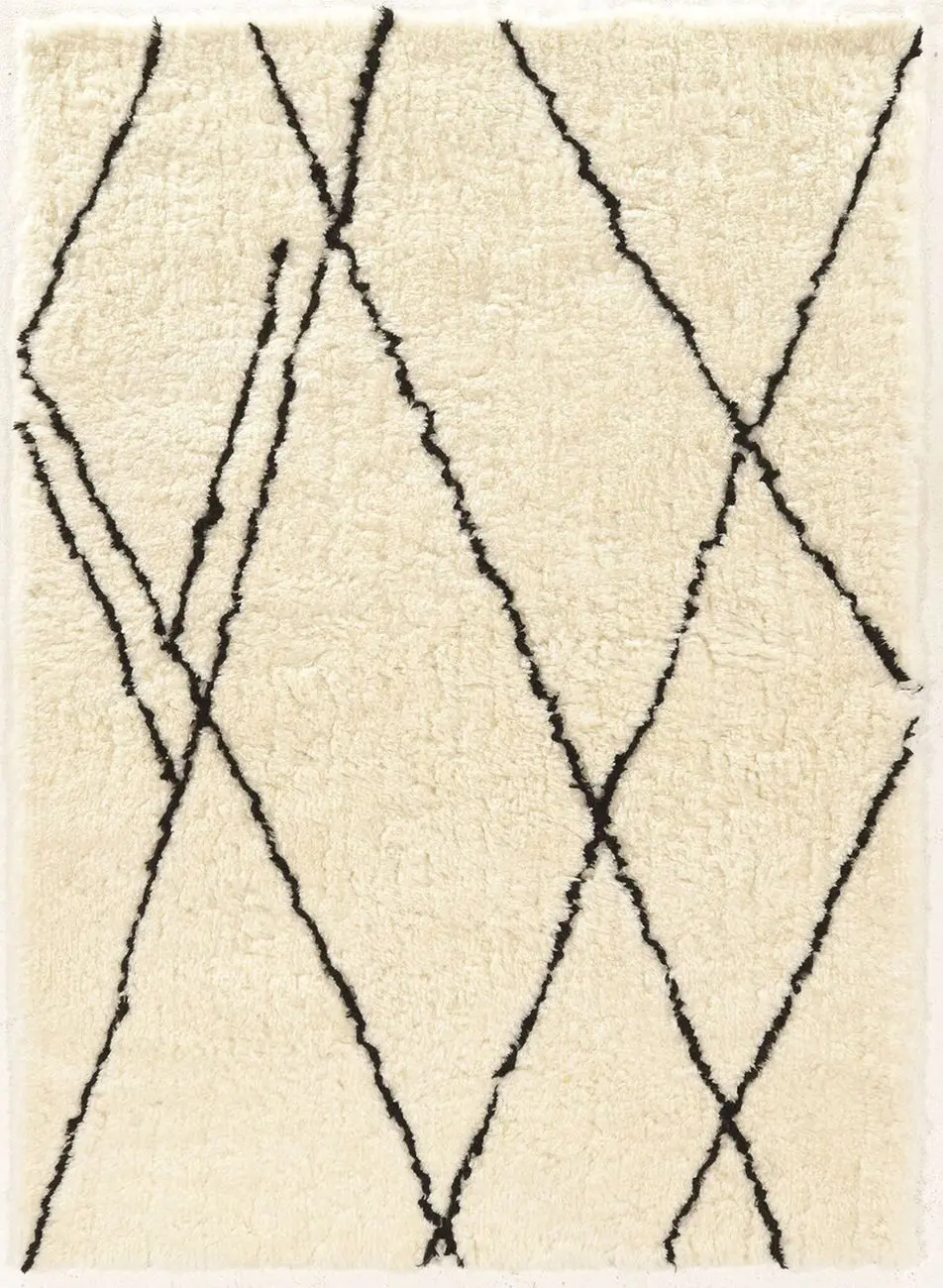 Linon Beige Patterned Rug