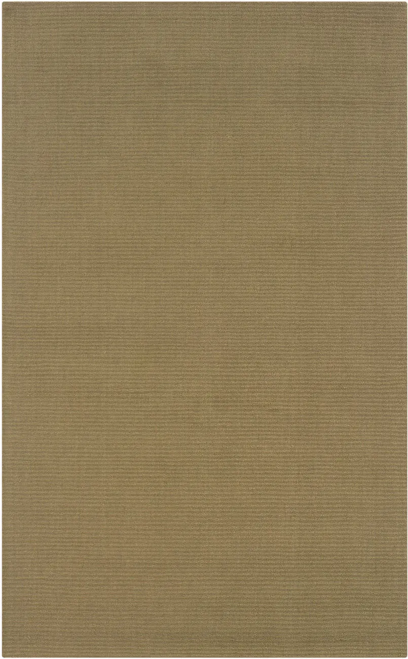 Linon Brown Solid Color Rug 4