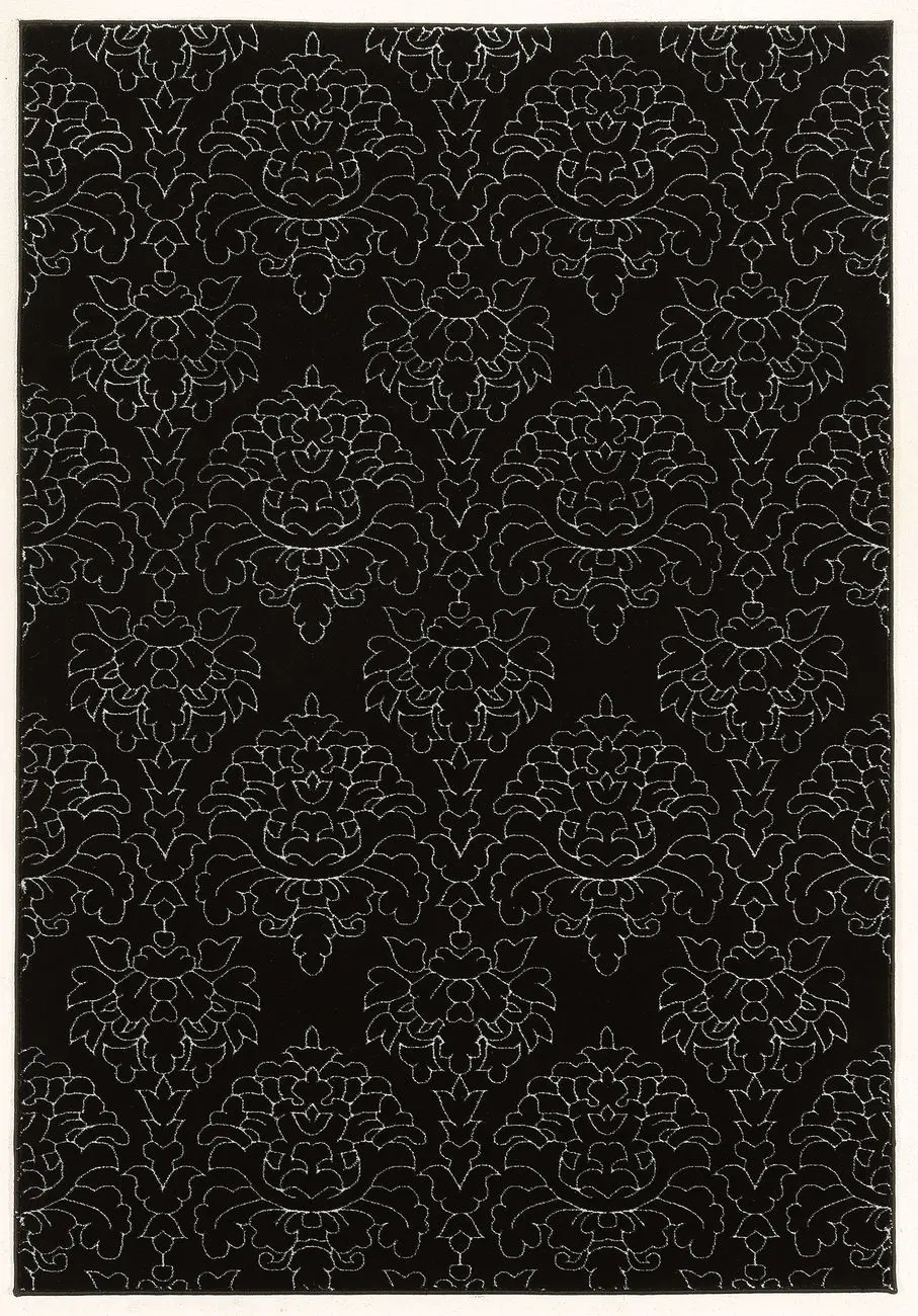 Linon Black Rug 15