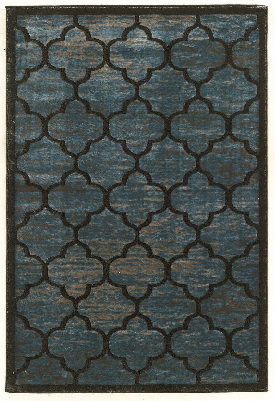 Linon Blue Rug 8