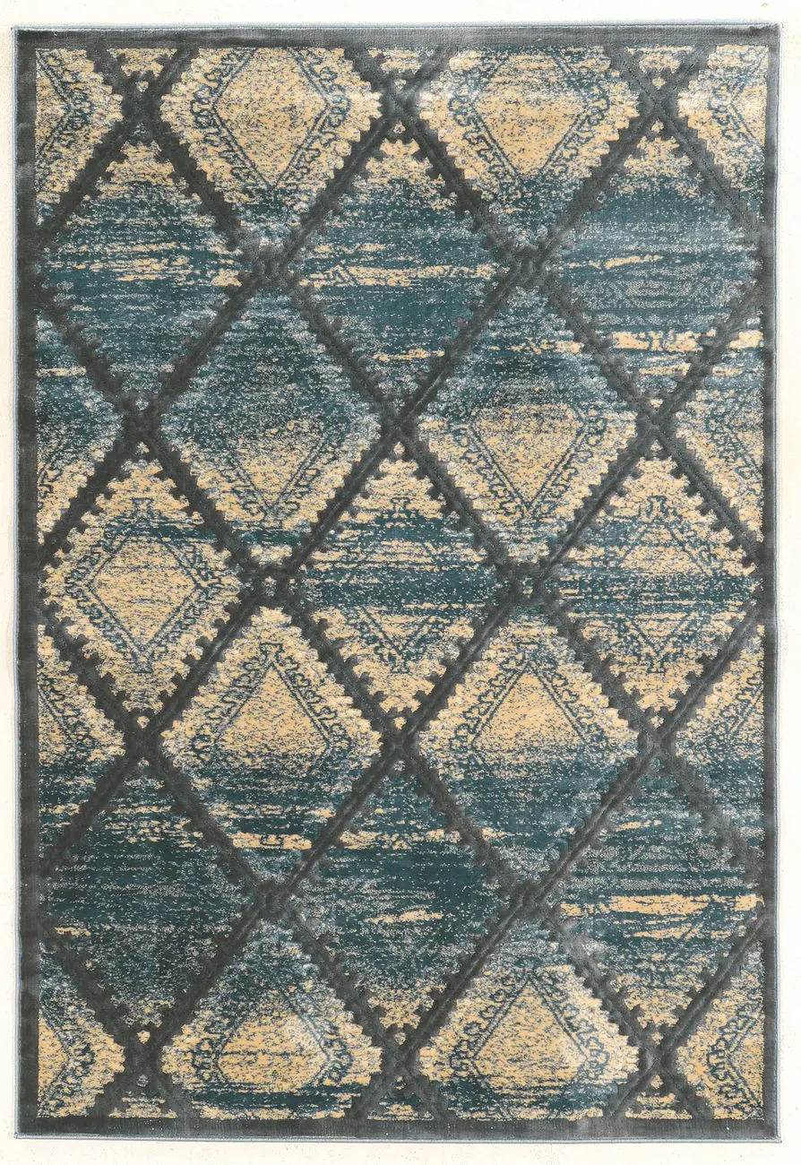 Linon Blue Rug 10