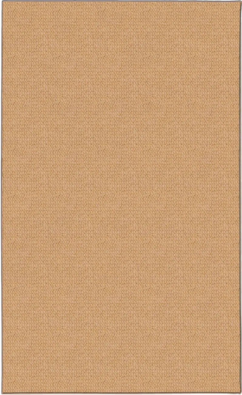 Linon Beige Solid Color Rug