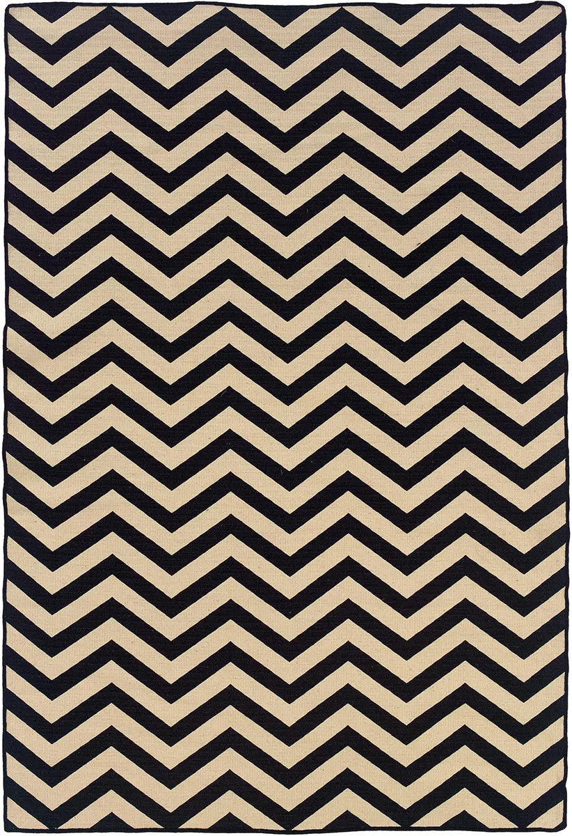 Linon Beige Wool Rug 6