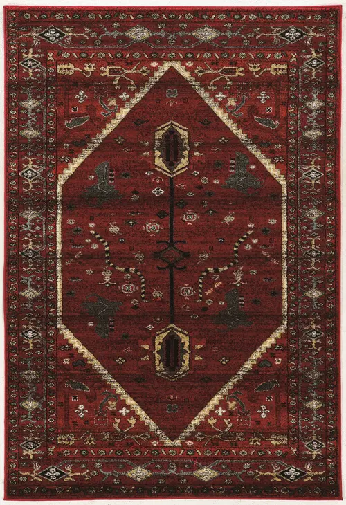 Linon Red Rug 5