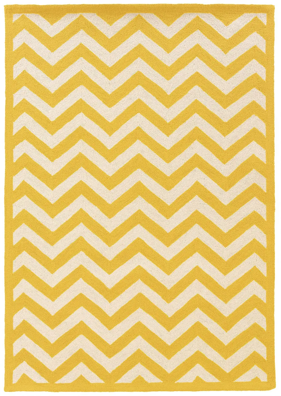 Linon Orange Patterned Rug