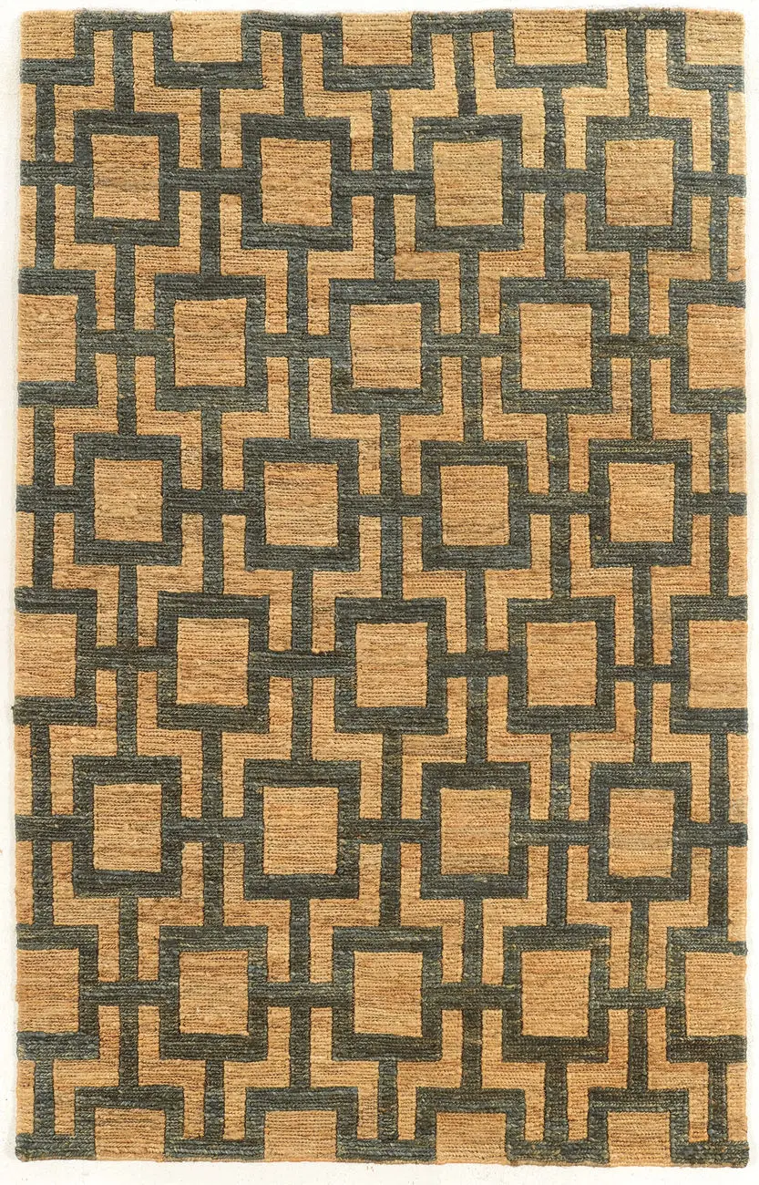Linon Beige Patterned Rug
