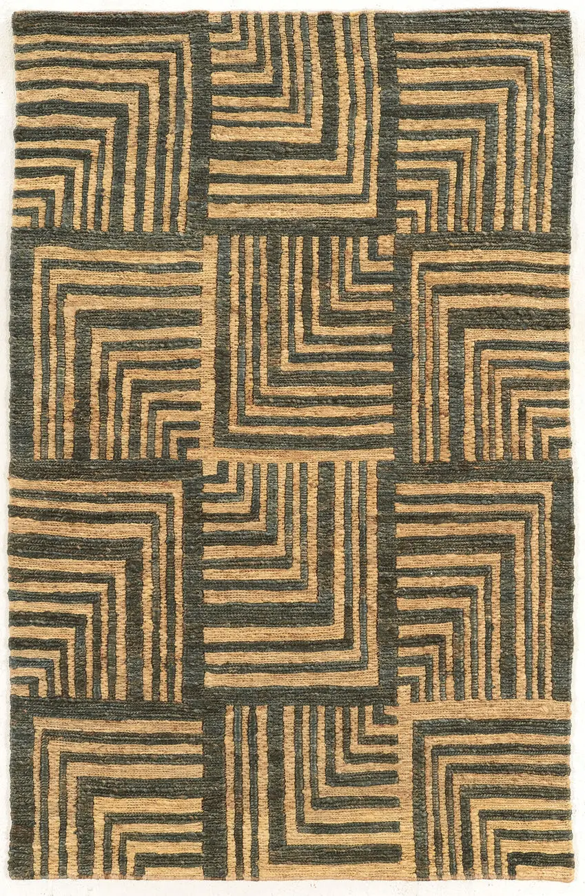 Linon Beige Patterned Rug 2