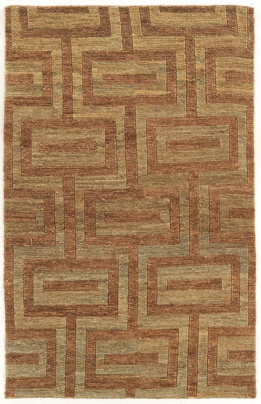 Linon Beige Patterned Rug 3