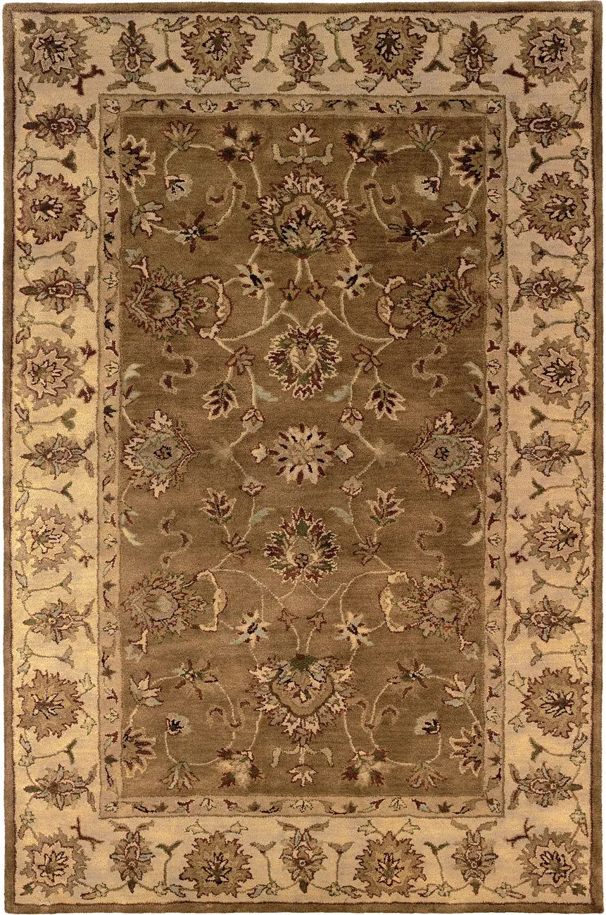 Linon Brown Traditional Rug 12