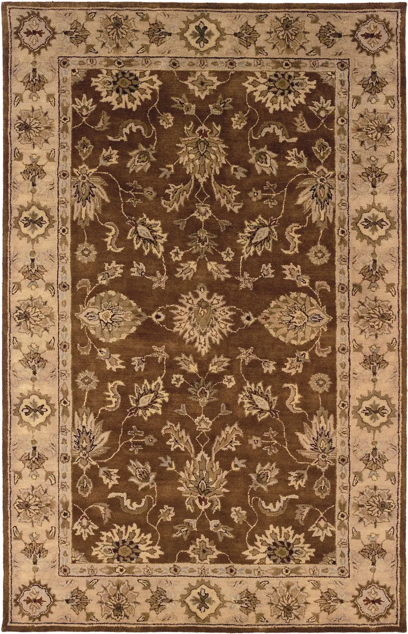 Linon Brown Traditional Rug 14