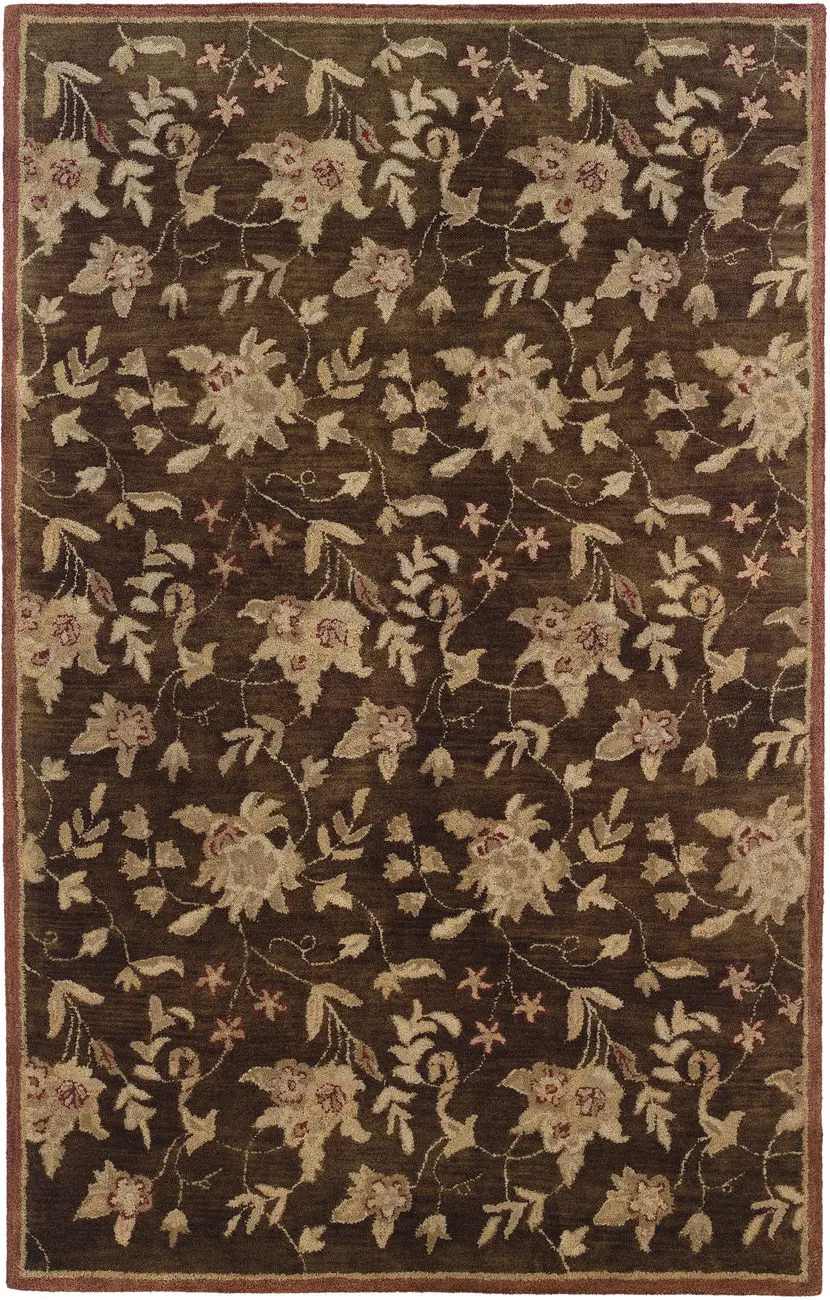 Linon Brown Traditional Rug 9