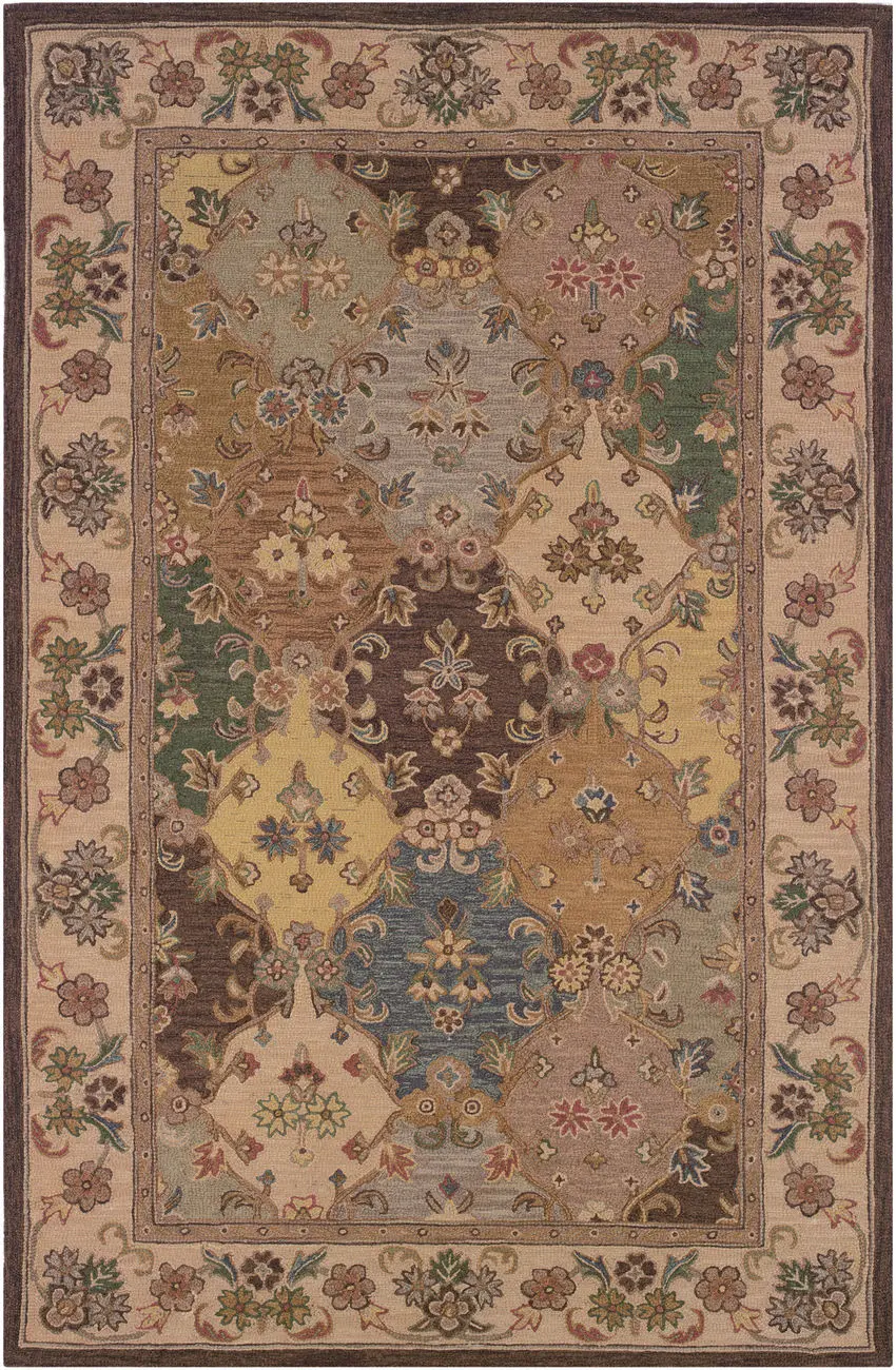 Linon Brown Traditional Rug 17