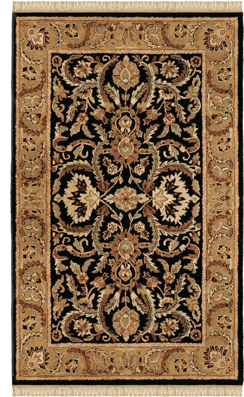 Linon Beige Traditional Rug 4