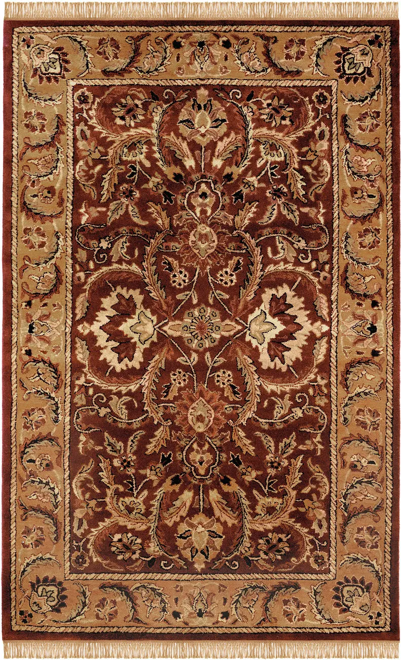 Linon Beige Traditional Rug 5