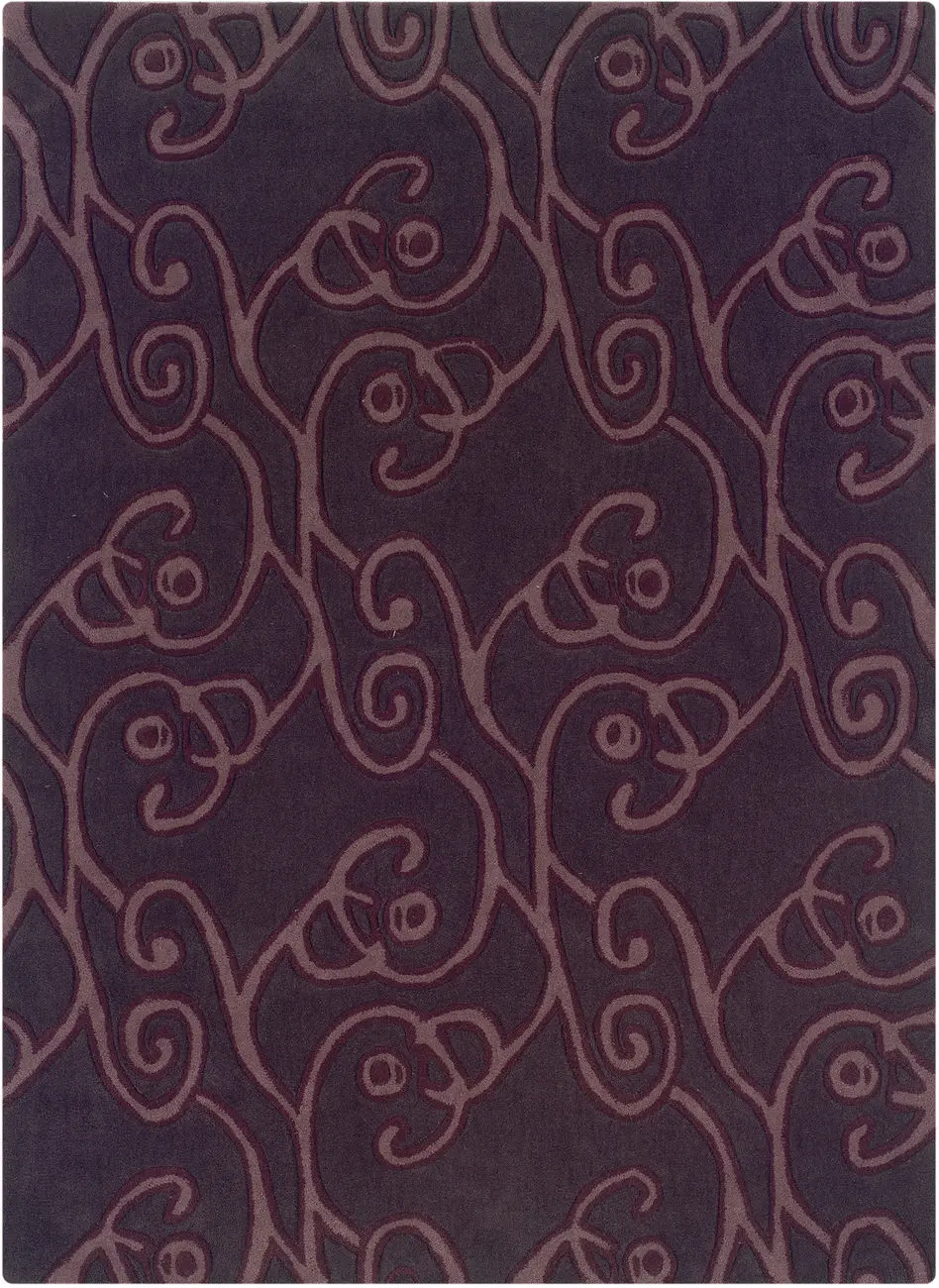 Linon Pink Patterned Rug