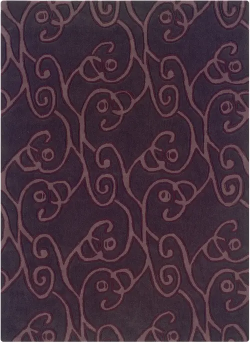 Linon Pink Patterned Rug