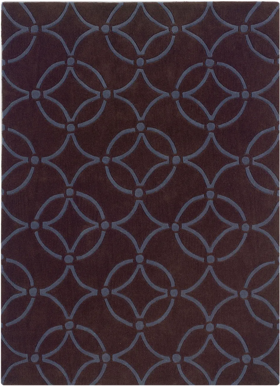 Linon Red Patterned Rug 6