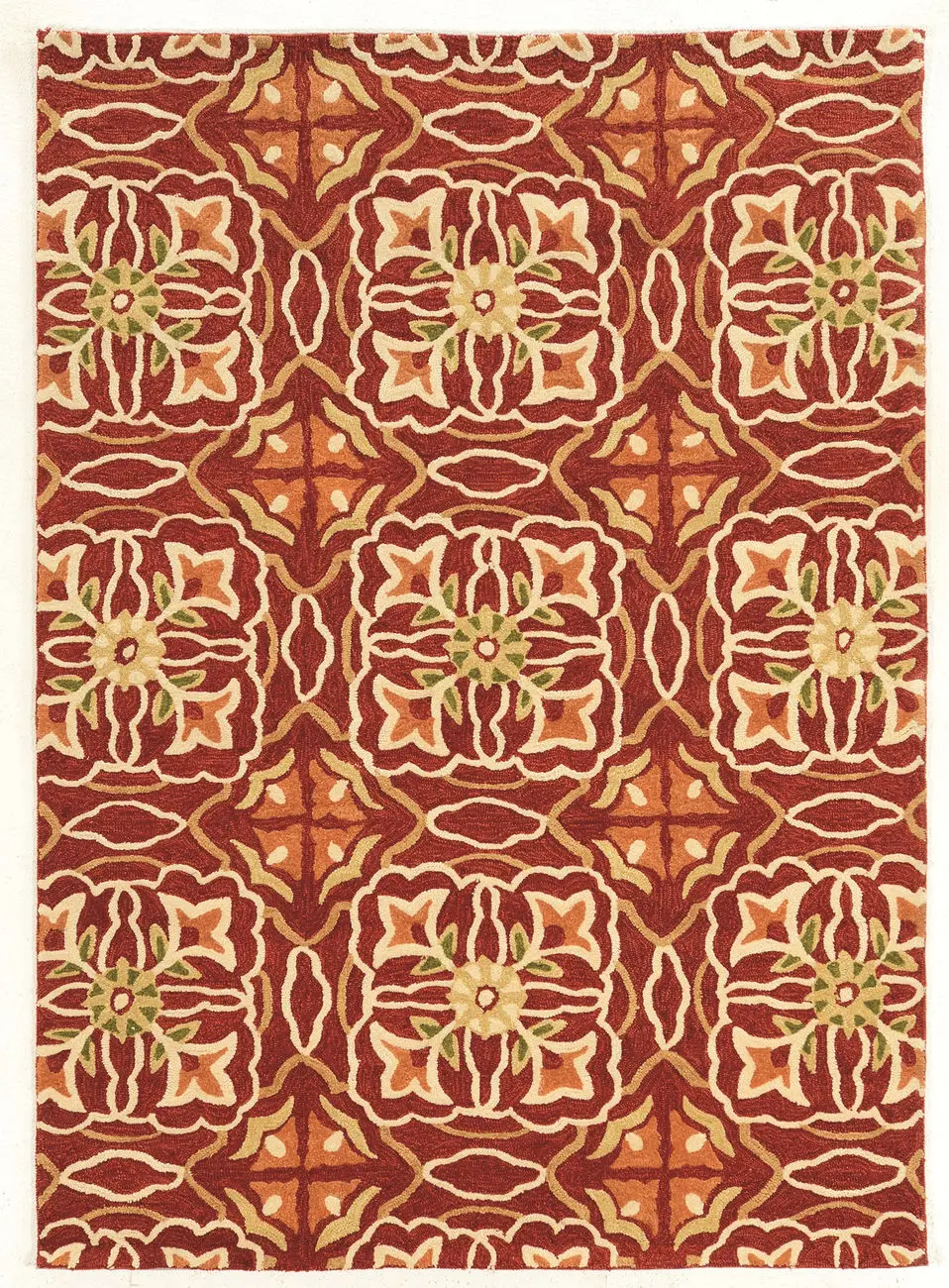 Linon Red Asian Rug 2