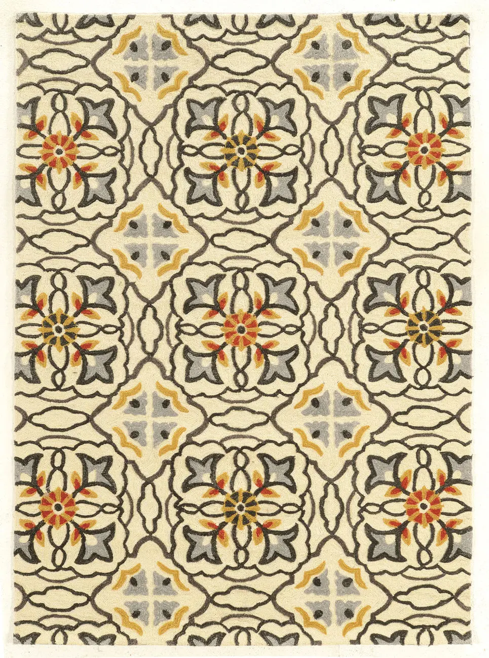 Linon Beige Asian Rug 2