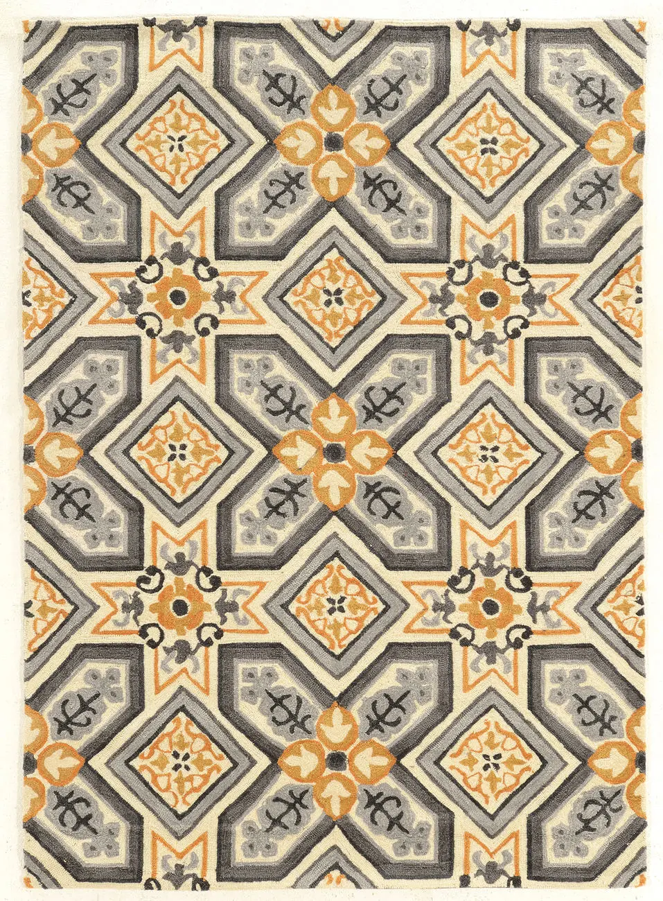 Linon Gray Asian Rug 2