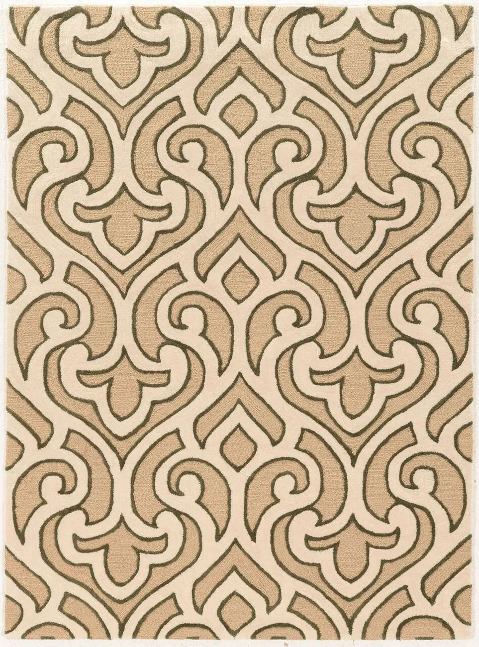 Linon Beige Asian Rug 3
