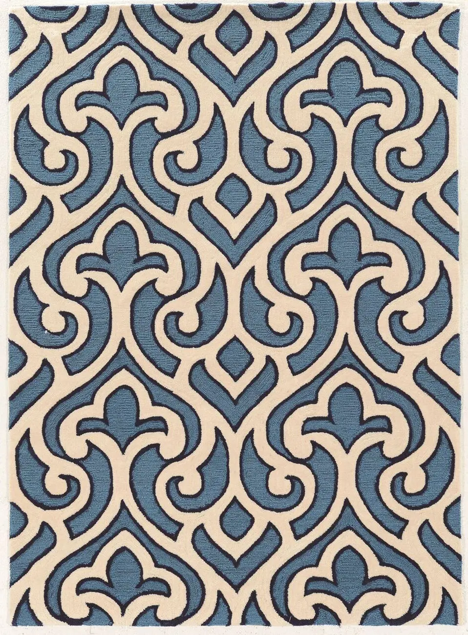 Linon Blue Asian Rug 2