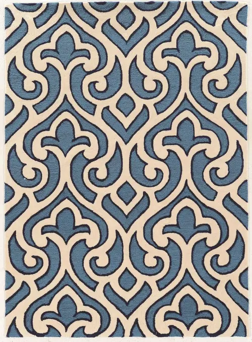 Linon Blue Asian Rug 2