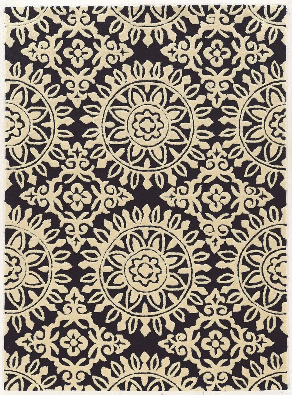Linon Beige Asian Rug 4