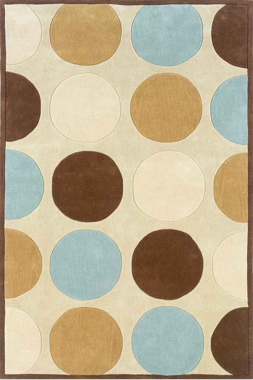 Linon Beige Patterned Rug 20