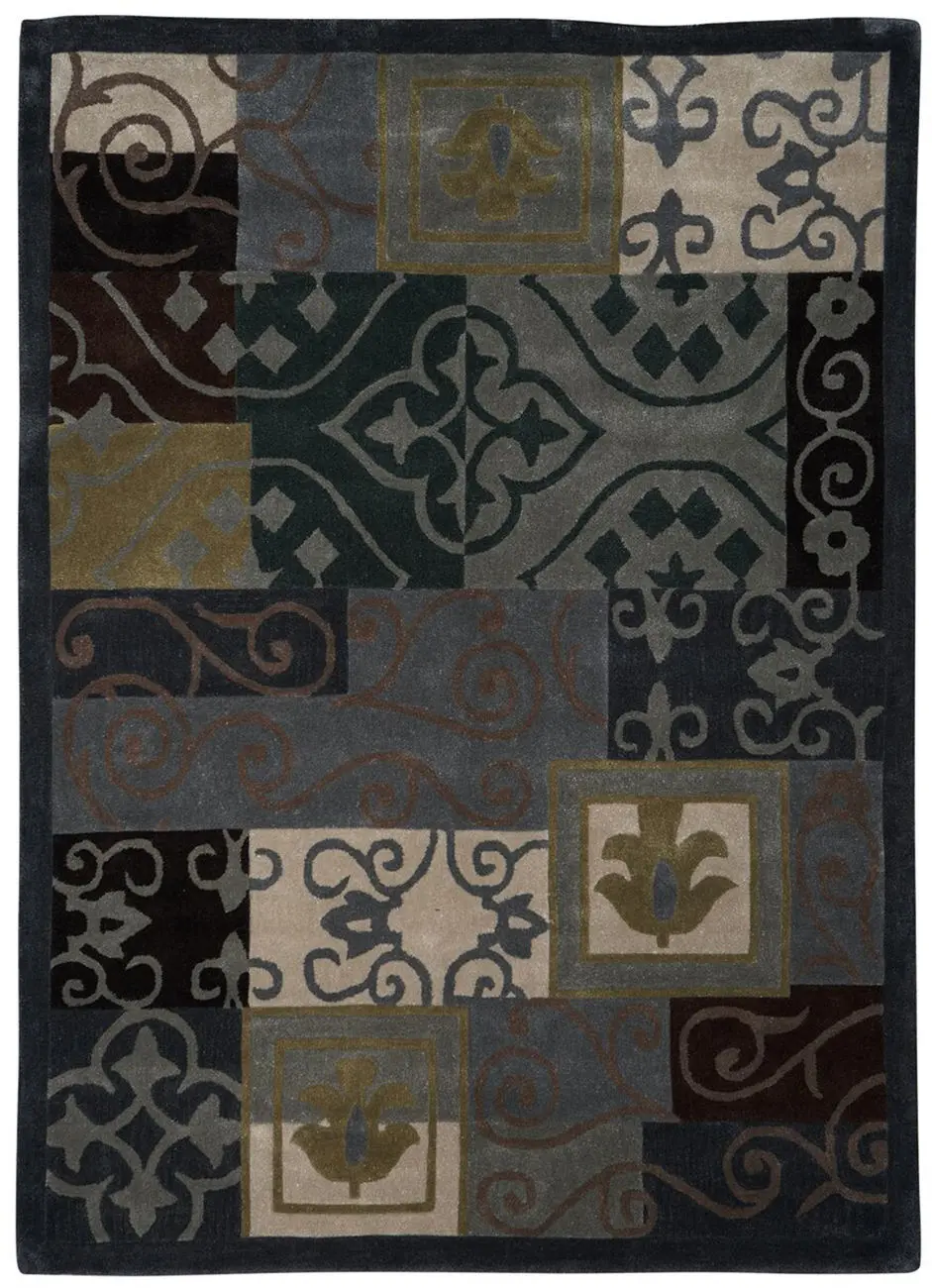 Linon Brown Transitional Rug 2