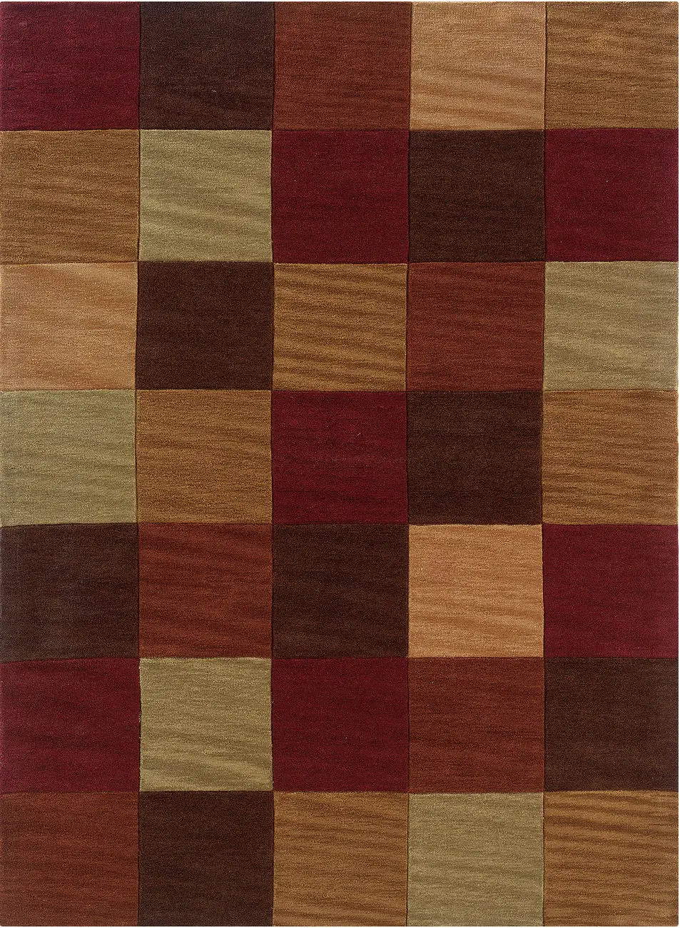 Linon Red Patterned Rug 8