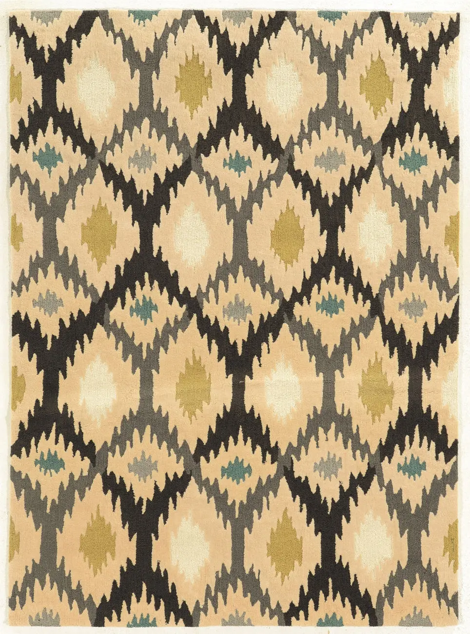 Linon Beige Patterned Rug 26