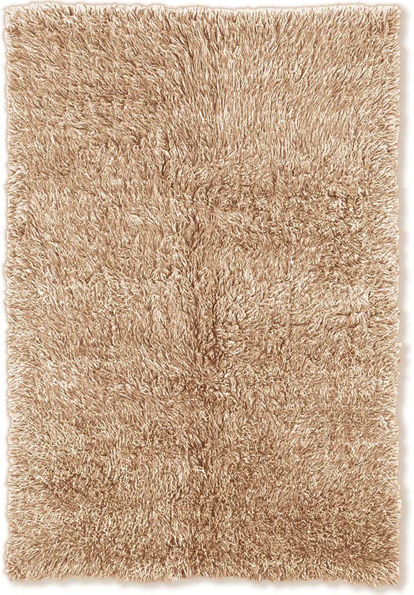 Linon Beige Wool Rug 5