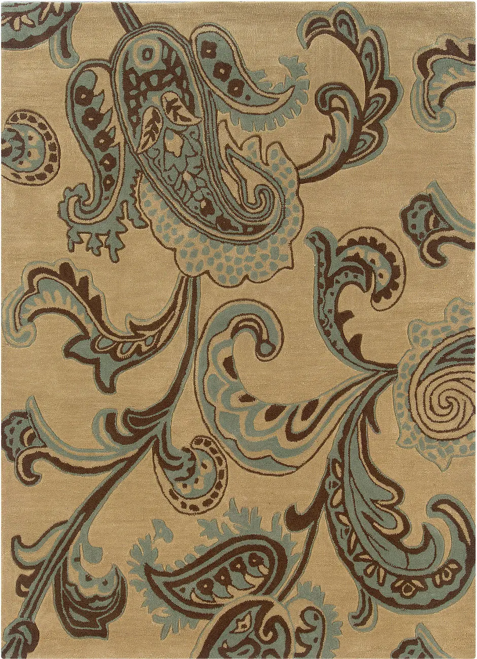 Linon Beige Transitional Rug 2