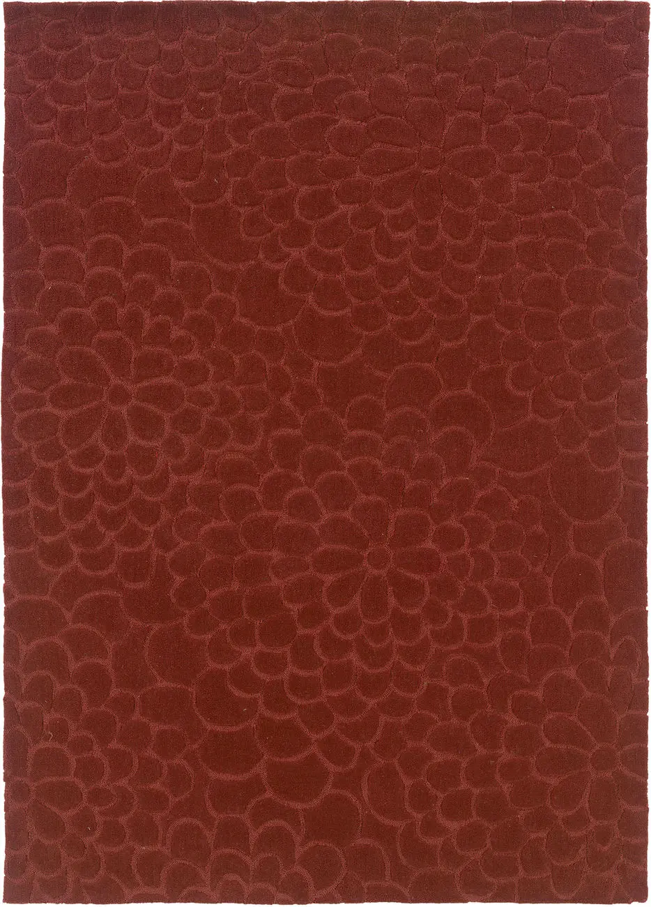 Linon Red Patterned Rug 10