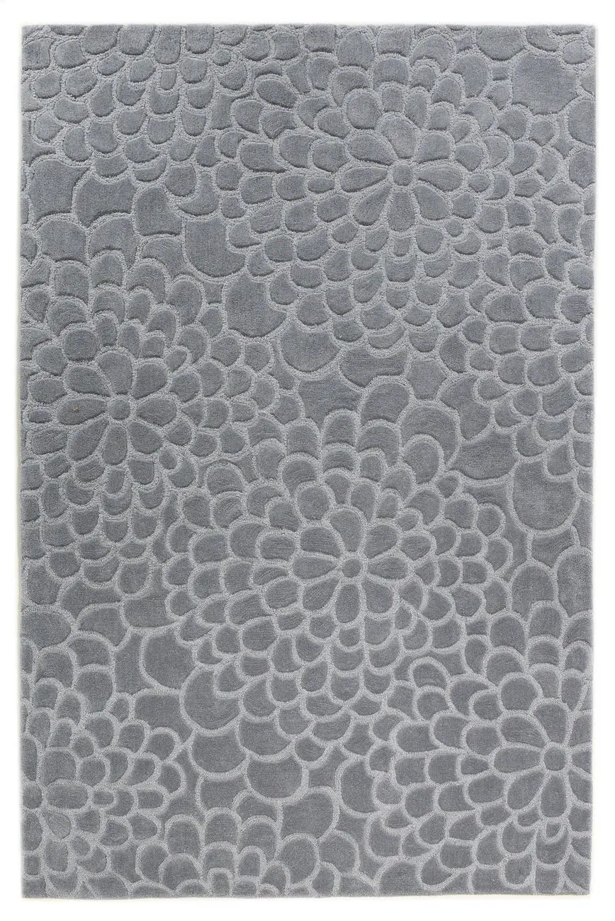 Linon Gray Patterned Rug 5