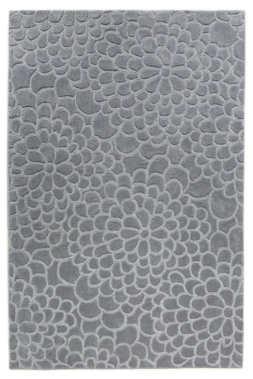 Linon Gray Patterned Rug 5