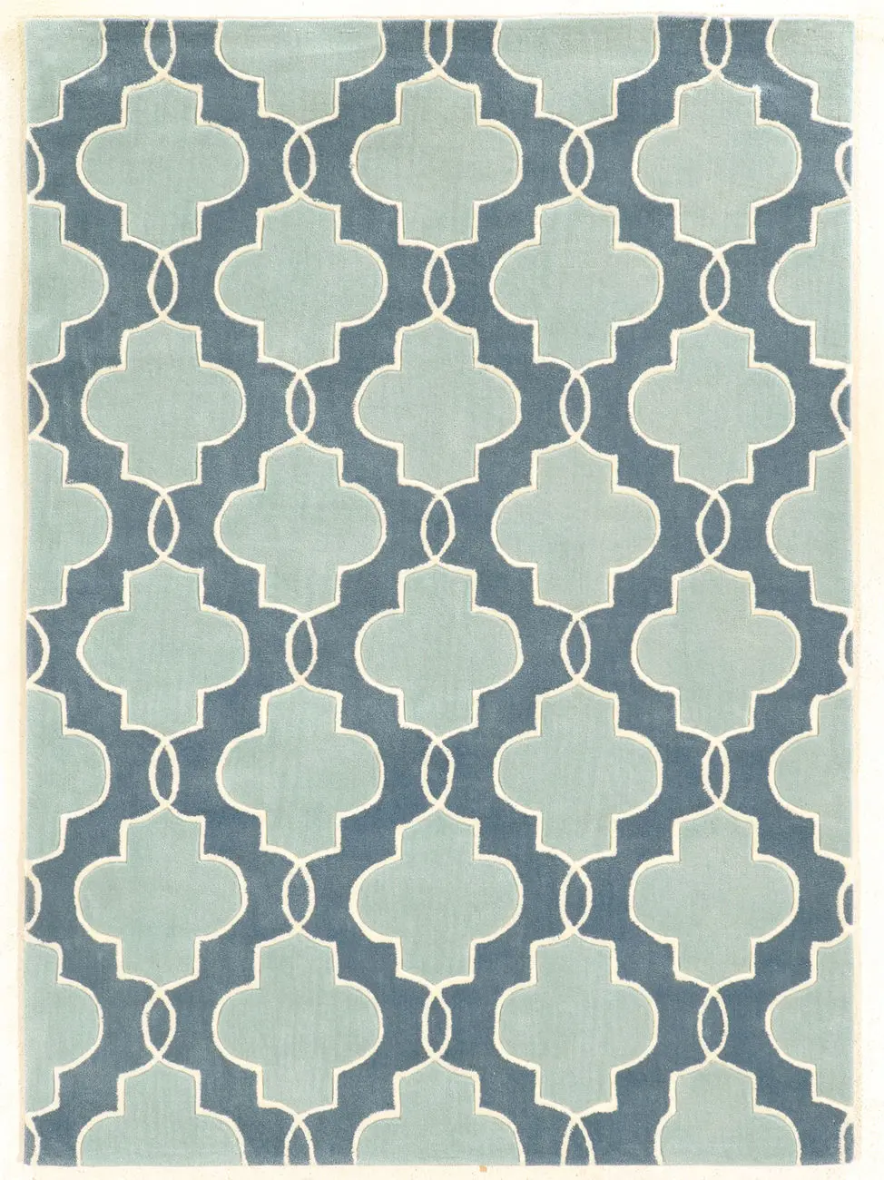 Linon White Patterned Rug 2