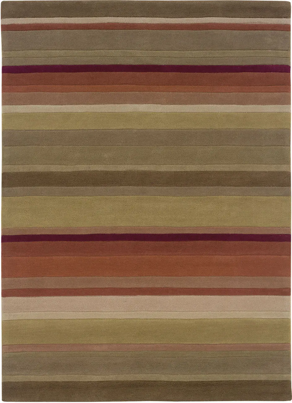 Linon Brown Striped Rug 3